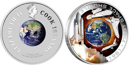 1981 First Space Shuttle 1oz Silver Orbital Coin 